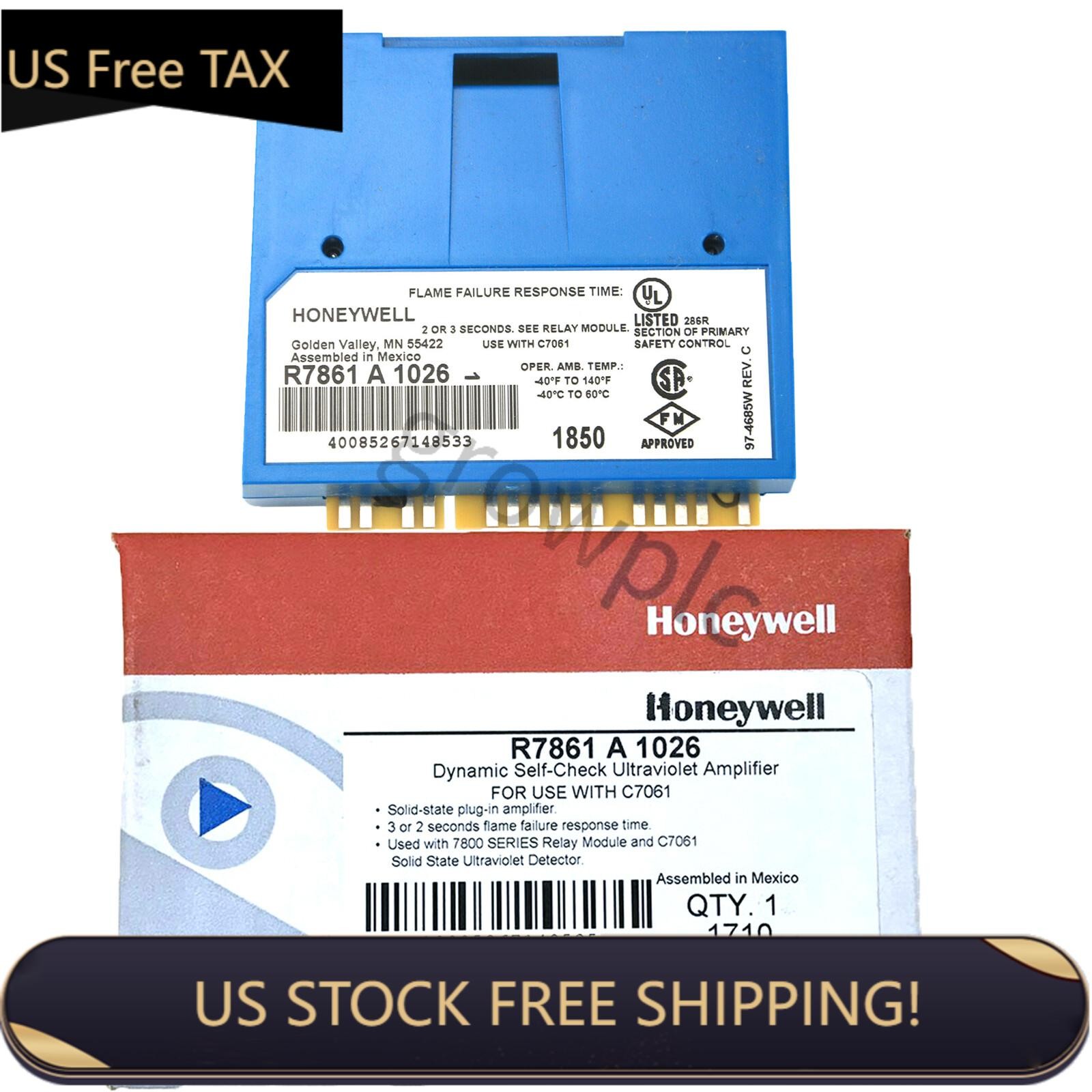 New Genuine HONEYWELL R7861A1026 Ultraviolet Flame Amplifier In Box