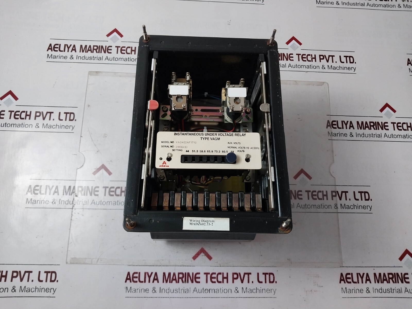 Areva VAGM22AF171G Instantaneous Electric Under voltage Relay Monitor Protector
