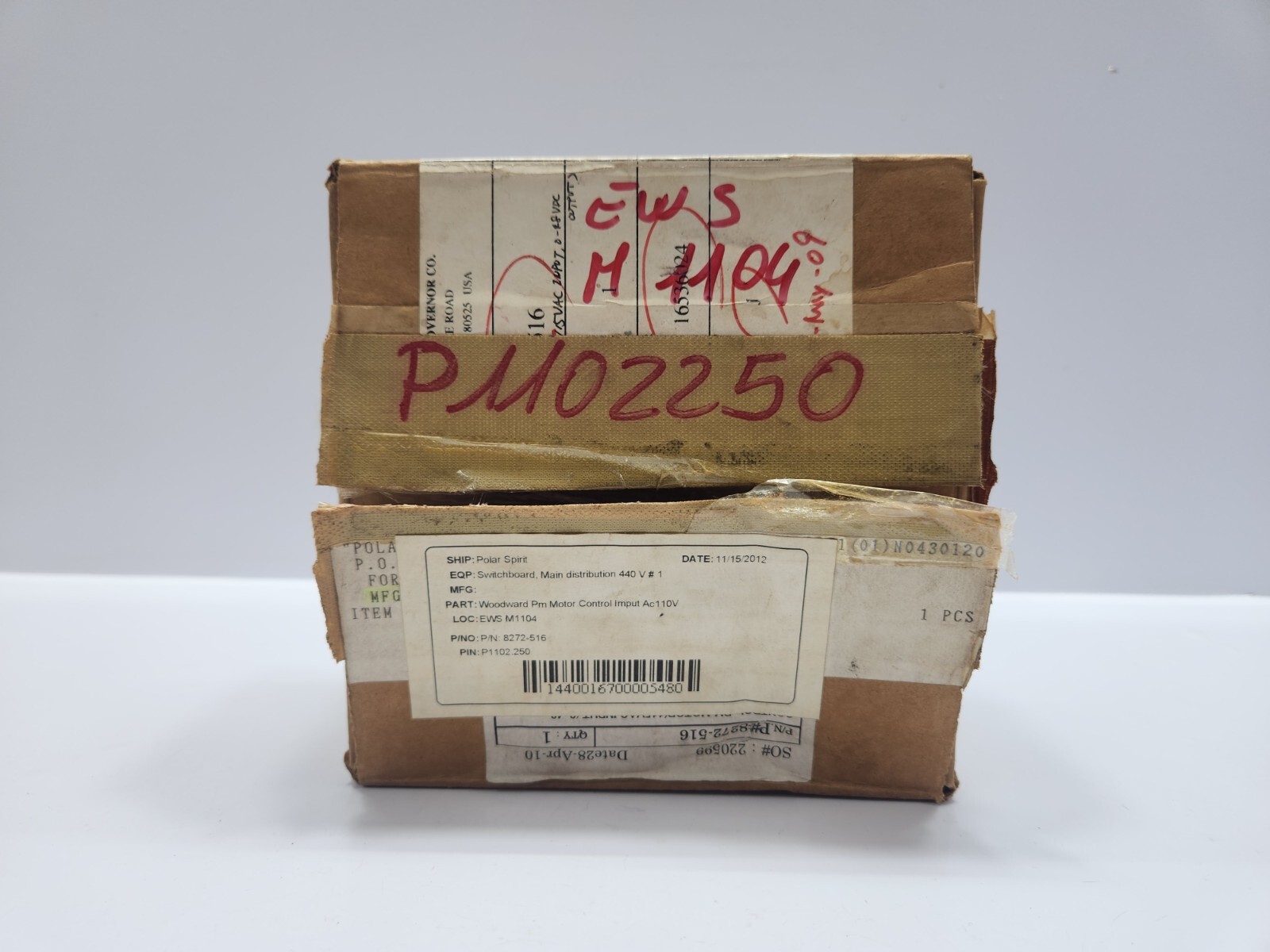 WOODWARD 8272-516 PM MOTOR CONTROL REV J