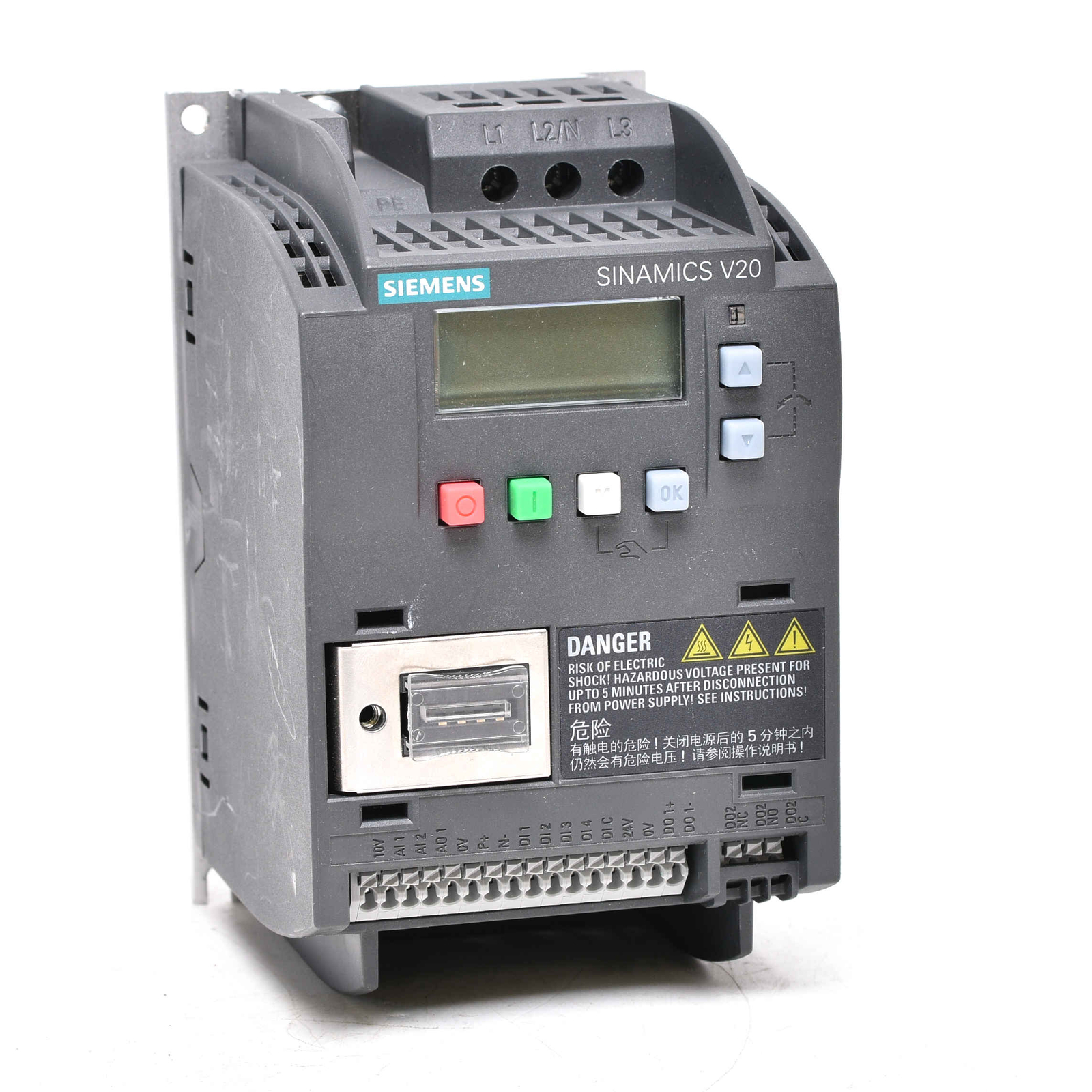 Siemens Sinamics V20 0.75kW 6SL3216-5BE17-5CV0 6SL3 216-5BE17-5CV0 -used-