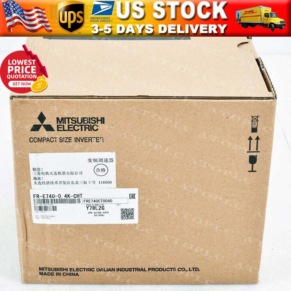 FR-E740-0.4K-CHT NEW NEW MITSUBISHI COMPACT FREQUENCY INVERTER PLC MODULE