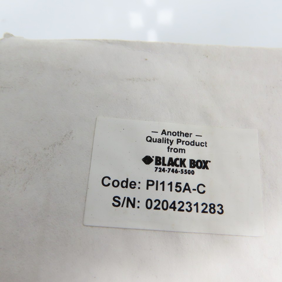 Black Box PI115A-C Serial Parallel Interface Converter W/Power Supply