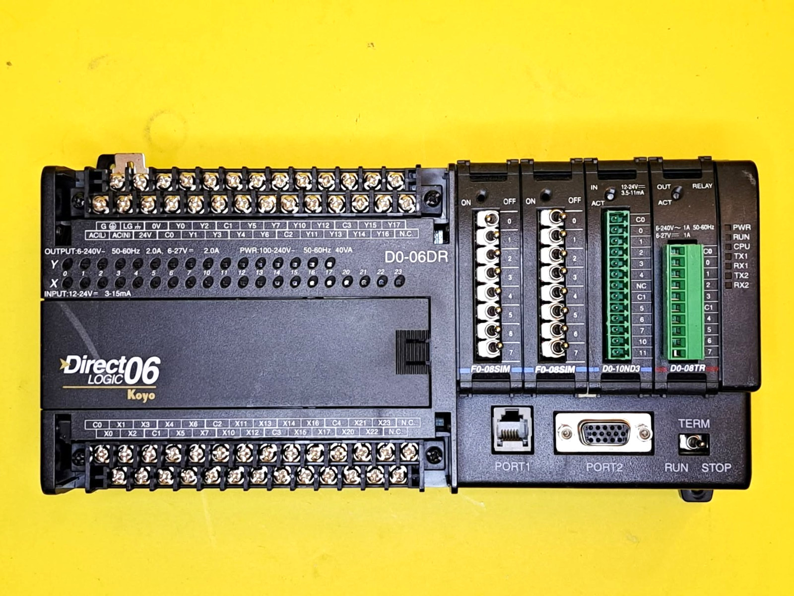 KOYO AUTOMATIONDIRECT D0-06DR LOGIC 06 MICRO PLC PROGRAMMABLE CONTROLLER COMPACT