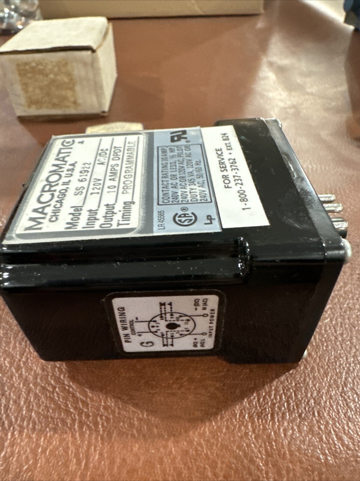 MACROMATIC SS-61922 Solid State TIMER Delay Relay Fuse Programmable #GLB-2-8