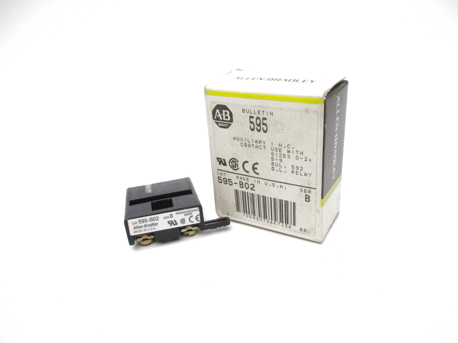 ALLEN BRADLEY 595-B02 SER. B (BK/YL) NSMP