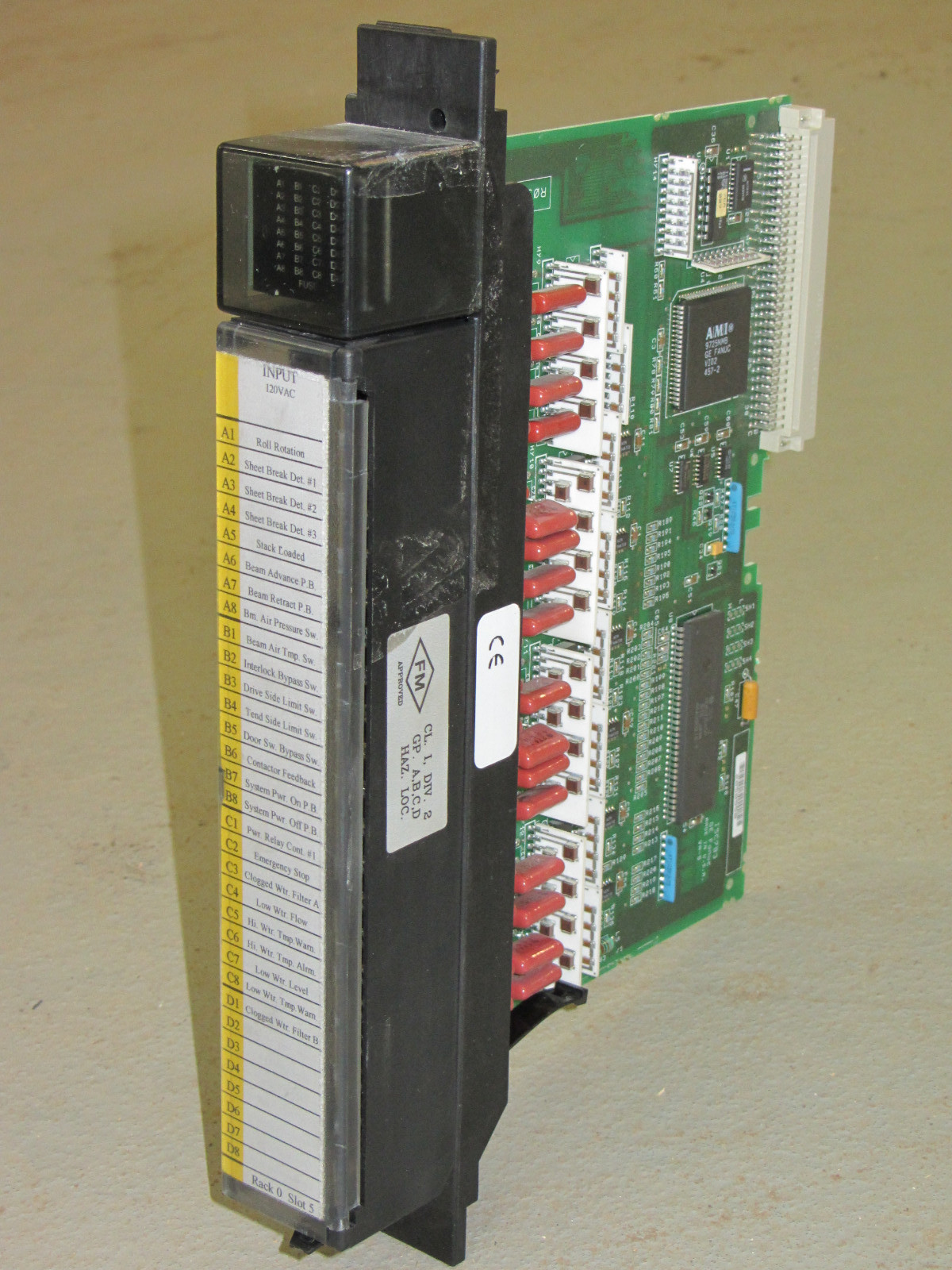 GE Fanuc IC697MDL250 F PLC 90/70 Series 120 VAC Input Module