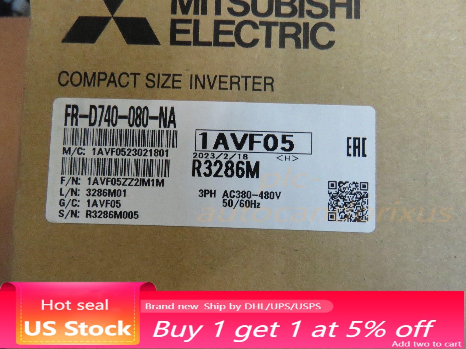 FR-D740-080-NA New Sealed Mitsubishi Compact Size Inverter FR-D740-080-NA