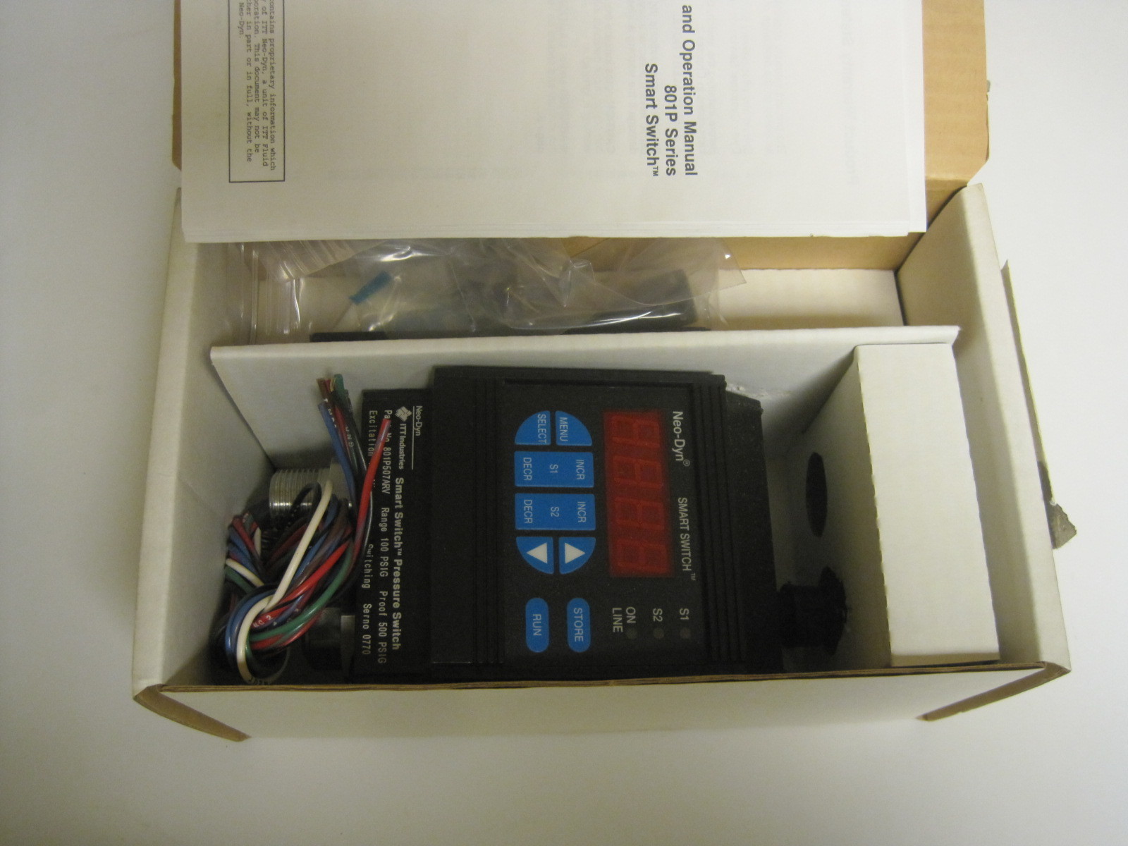 NEW ITT NEO-DYN 801P507ARV PRESSURE SWITCH
