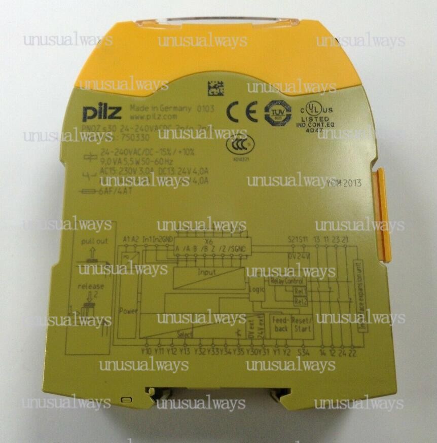 One Pilz PN0Z s30 24-240VACDC 2n/o 2n/c 750330 safety relay New