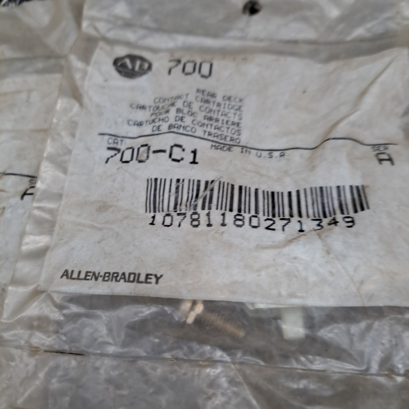 Allen Bradley 700-C1 Contact Cartridge 700C1 Lot of 3