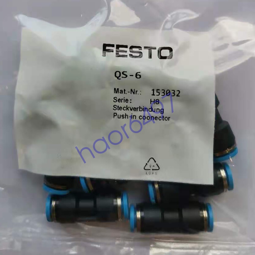 FESTO QS-6 153032 10PC New Connector Free Shipping