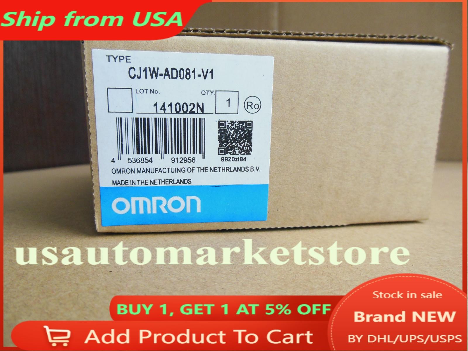 Omron CJ1W-AD081-V1 PLC Module CJ1WAD081V1 One Year Warranty US Free TAX