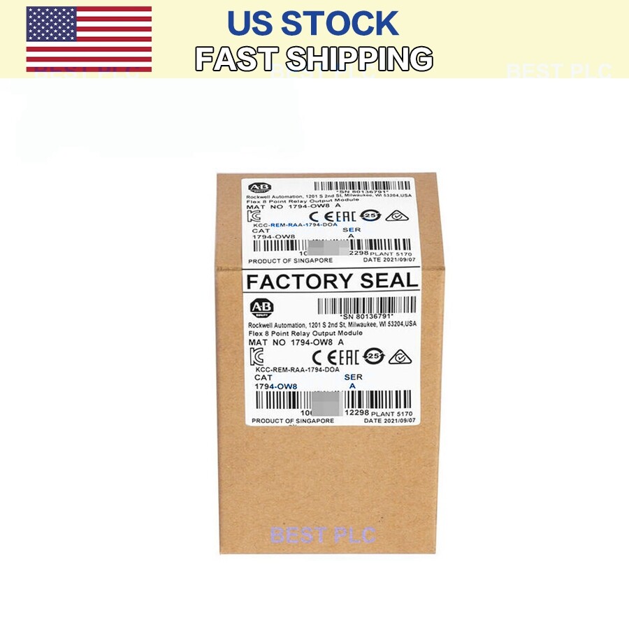 New Factory Sealed AB 1794-OW8 Flex 8 Point Relay Output Module 1794OW8
