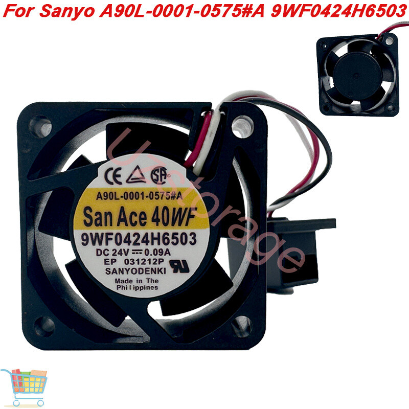 Fanuc Drive Cooling Fan For Sanyo A90L-0001-0575#A 9WF0424H6503 DC24V 0.09A
