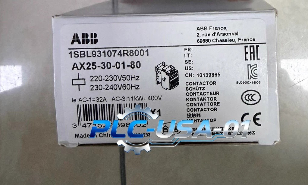 1PCS Brand New ABB AX25-30-01-80 1SBL931074R8001 220-230V Contactor Fast ship