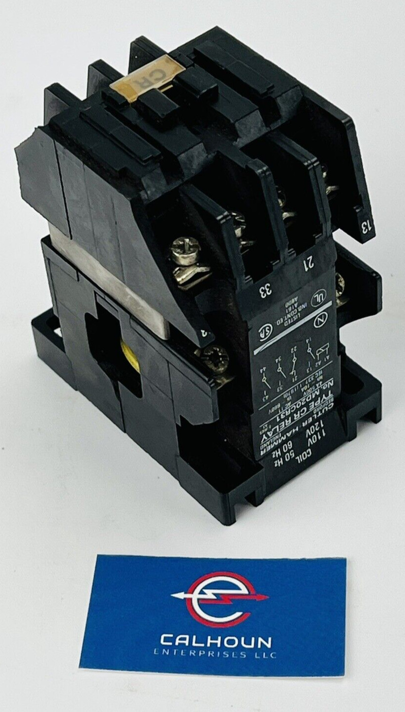 Cutler-Hammer MD20CR31 Timer Relay 10A 600V 4P 120V Coil *WARRANTY*
