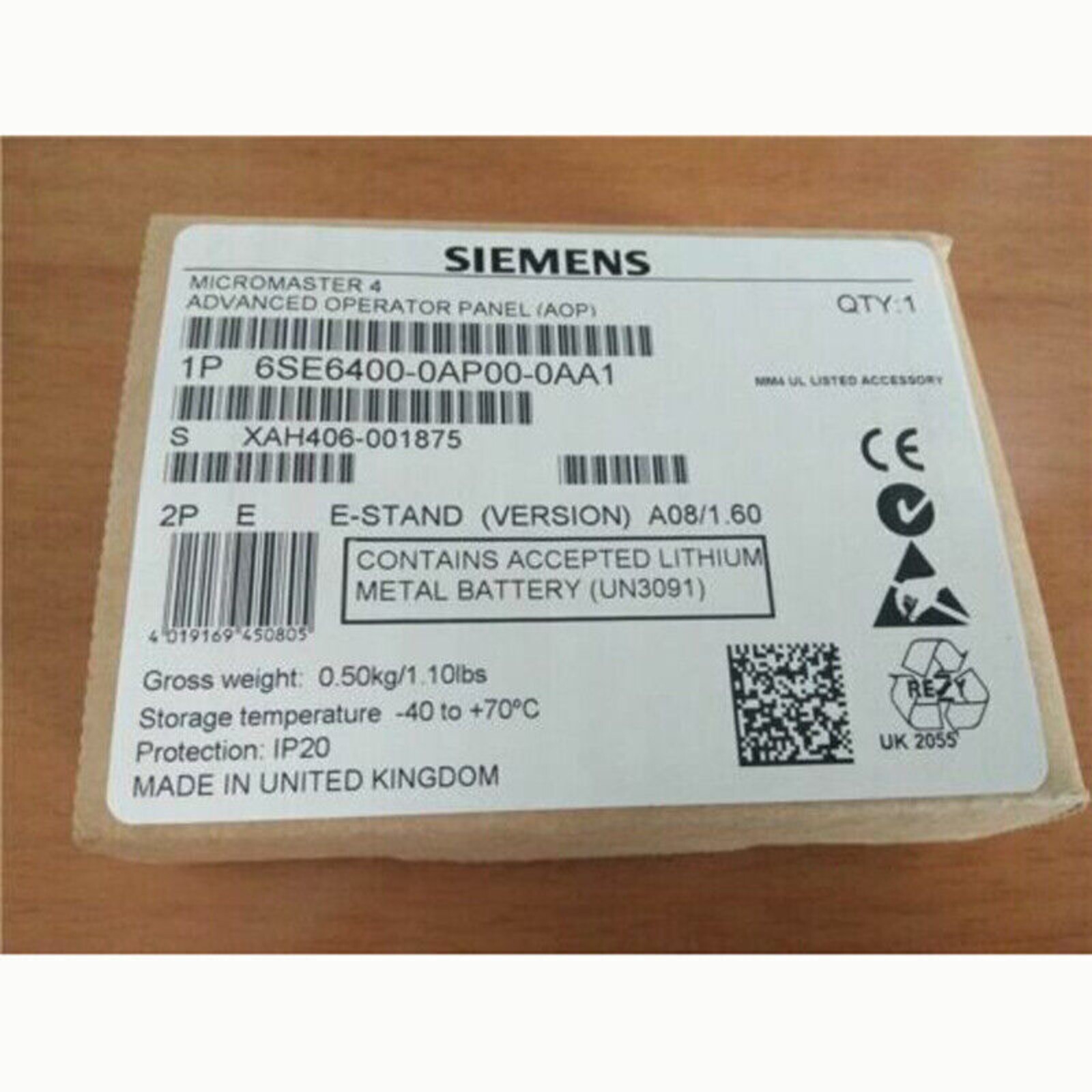 New Siemens 6SE6400-0AP00-0AA1 Advanced Operator Panel 6SE6 400-0AP00-0AA1