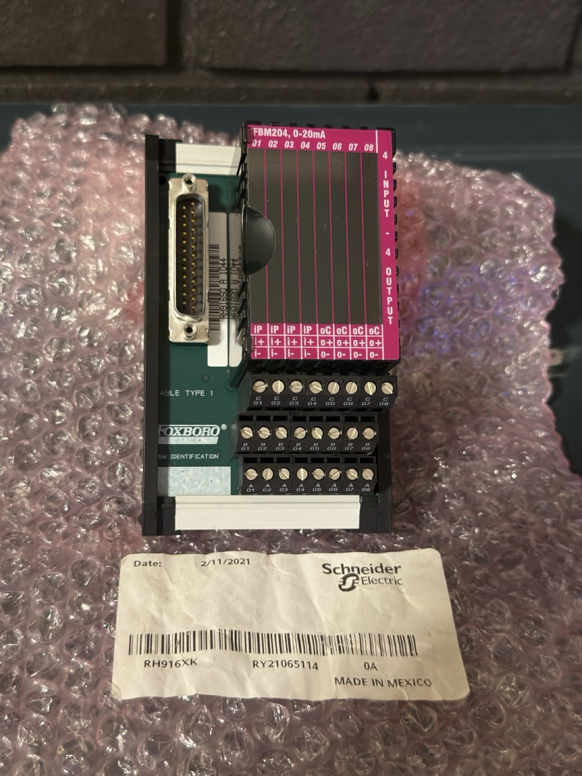 FOXBORO – RH916XK Termination Module – 💫NEW/OPENBOX/MINT CONDITION💫