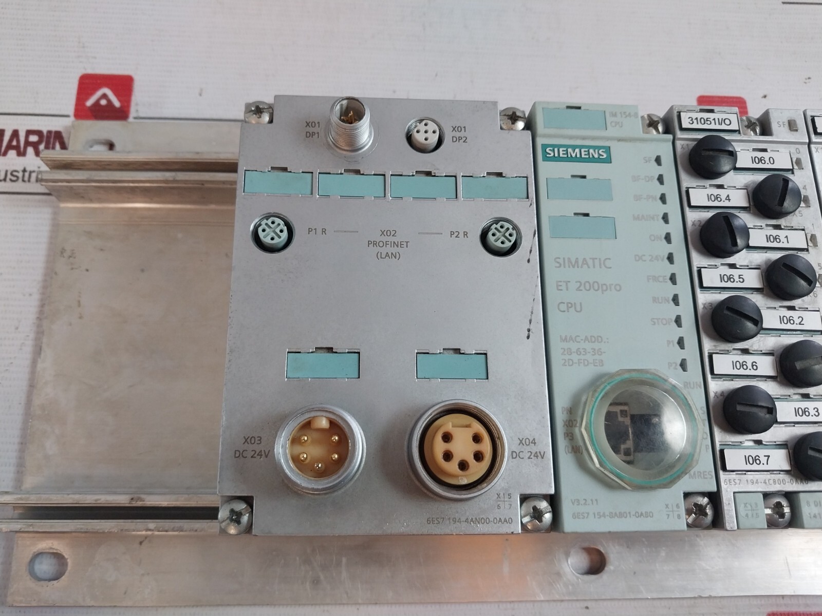 SIEMENS 6ES7 194-4GA00-0AA0 Simatic ET 200PRO Mounting Carrier Rack Module 500mm