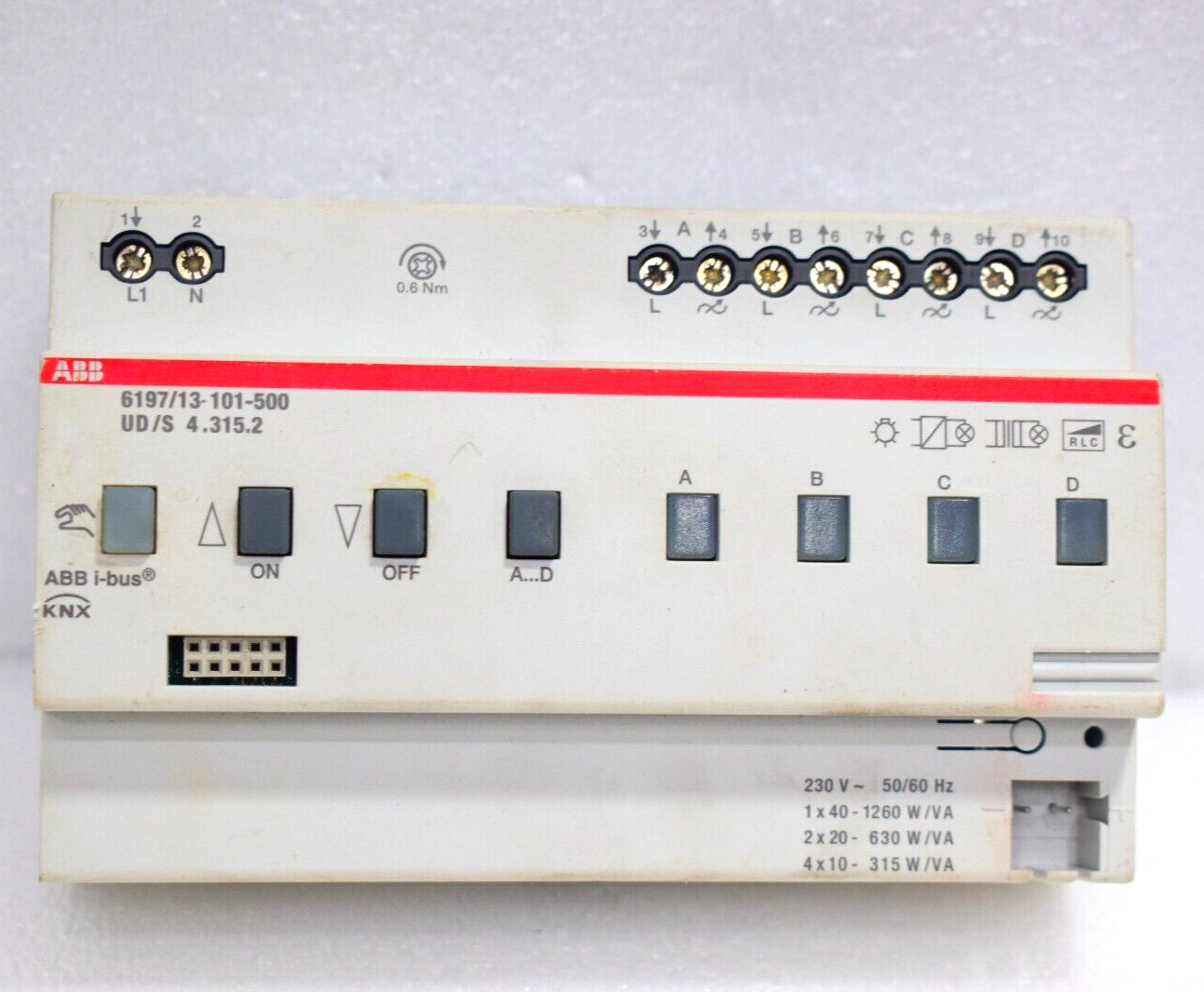 ABB 6197/13-101-500 UNIVERSAL DIMMING ACTUATOR UD/S 4.315.2