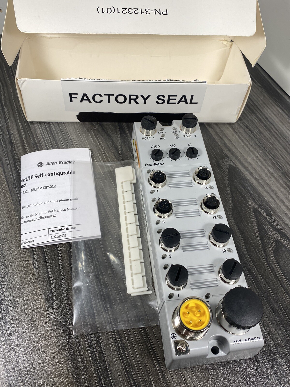 Allen Bradley 1732E-16CFGM12QCR Series A ArmorBlock 16Pt Configurable 2022 – USA