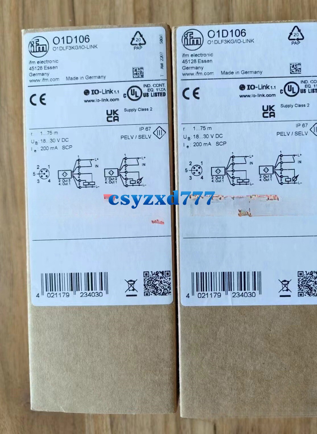 O1D106 1PCS NEW IN BOX IFM Applicable to O1D106 Laser distance Sensor