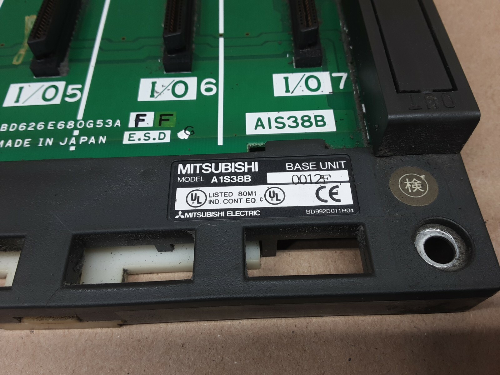 MITSUBISHI ELECTRIC CORP A1S38B BASE UNIT #1013G30