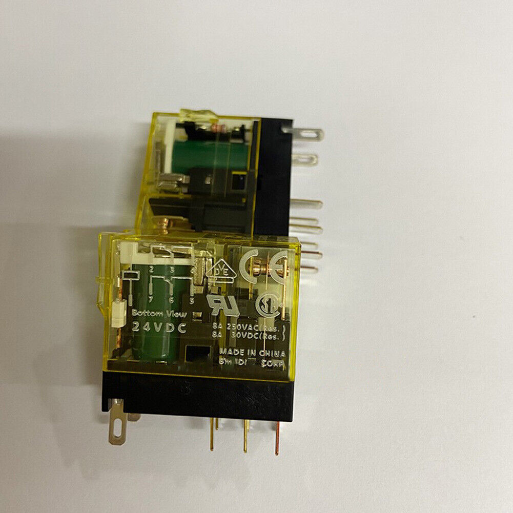 10pcs 8A Contact DPDT RJ2S-C-D24 24VDC Plug-In Relay For IDEC