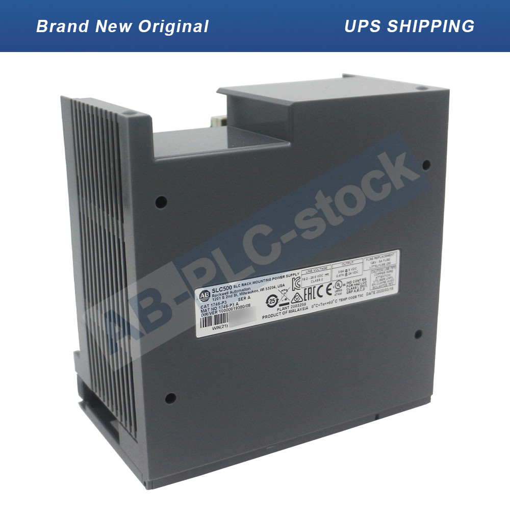 New Allen-Bradley 1746-P3 SLC 500 Rack Mount Power Supply 24 VDC 3.6A