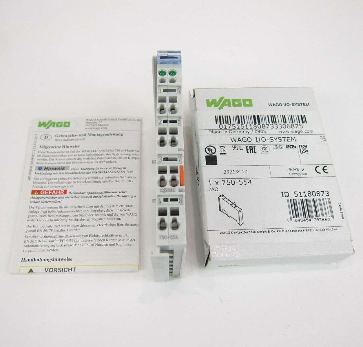 New In Box WAGO 750-554 Module PLC 750-554 750-554 Free shipping