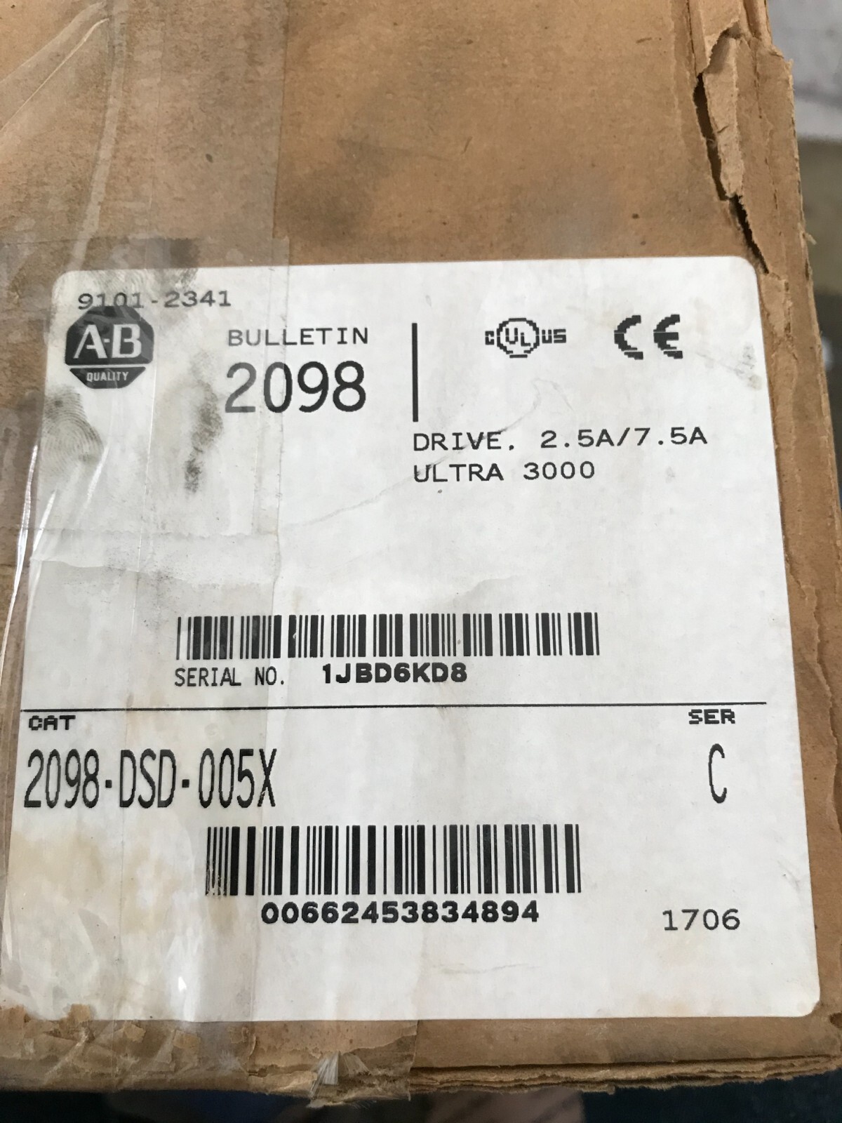 Allen-Bradley 2098-DSD-005X-DN Ultra 3000 0.50kW w/DeviceNet Drive