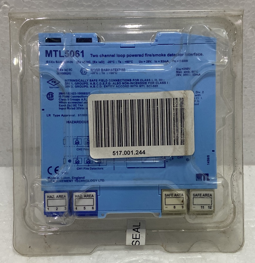 MEASUREMENT TECHNOLOGIES MTL5061 TWO CHANNEL LOOP POWERED DETECTOR INTERFACE