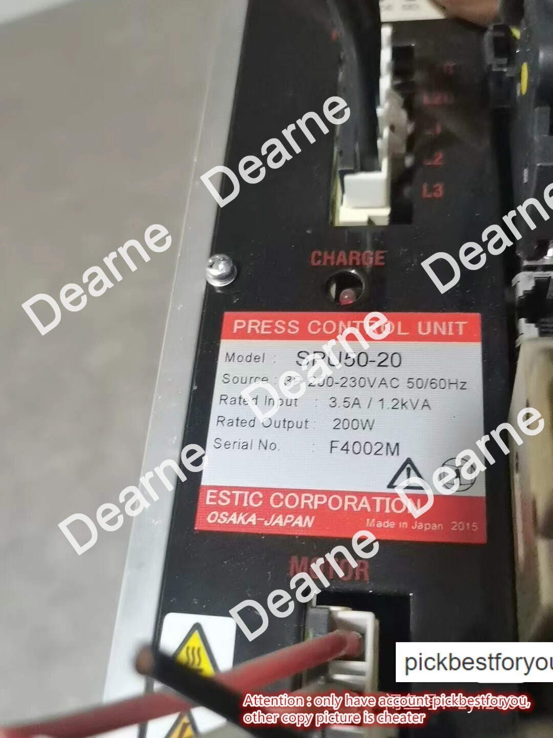 1PC good ESTIC SPU50-20 B60E3-XX-5000 SHIP EXPRESS P6029B YL