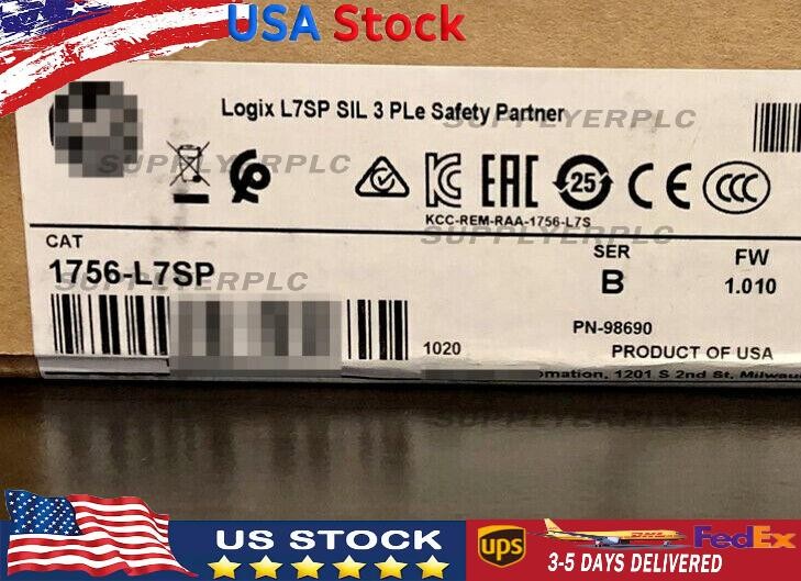 1 PCS New Sealed 1756-L7SP /B ControlLogix GuardLogix Safety Partner Controller