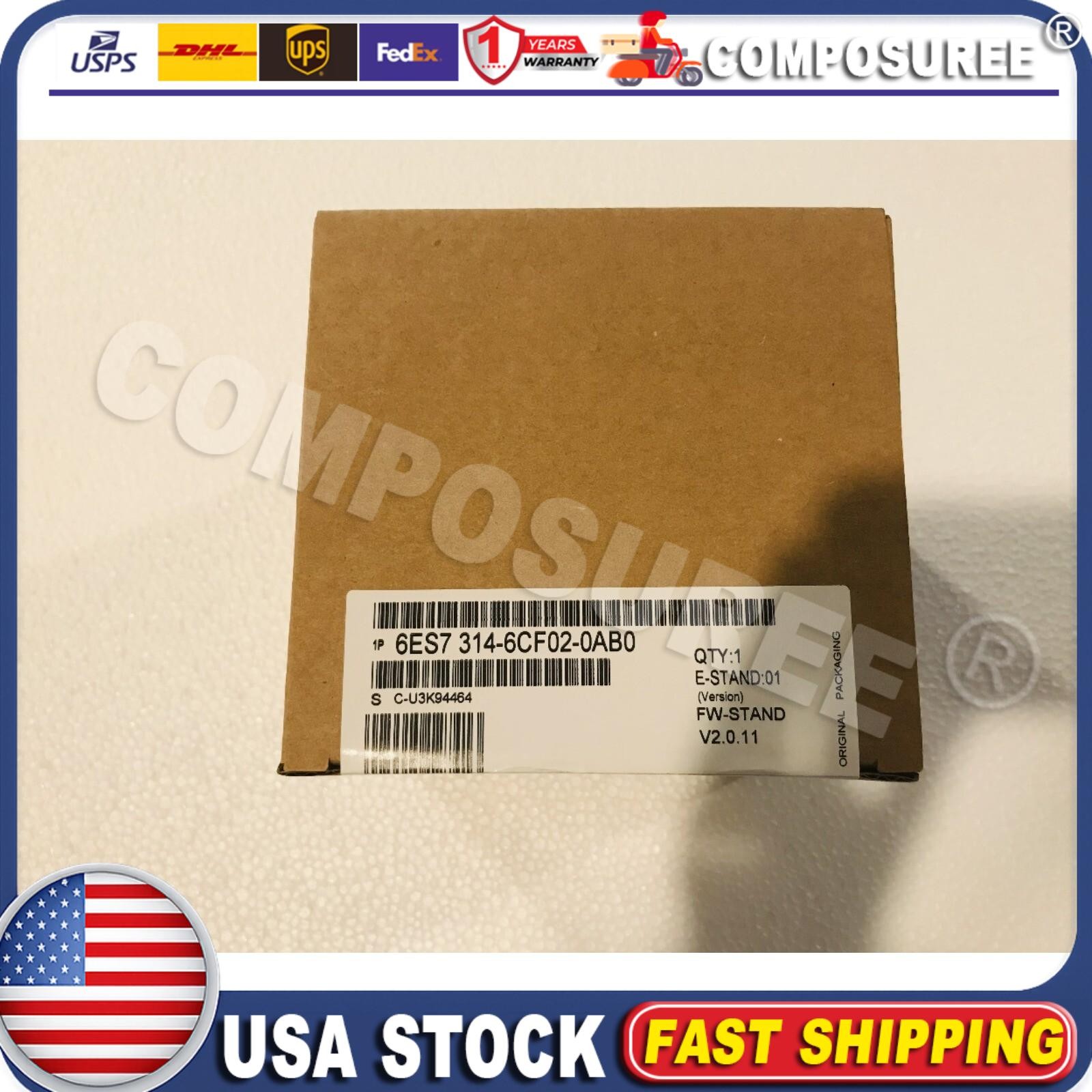 1PC Siemens New Sealed Module 6ES7314-6CF02-0AB0 Fast Shipping