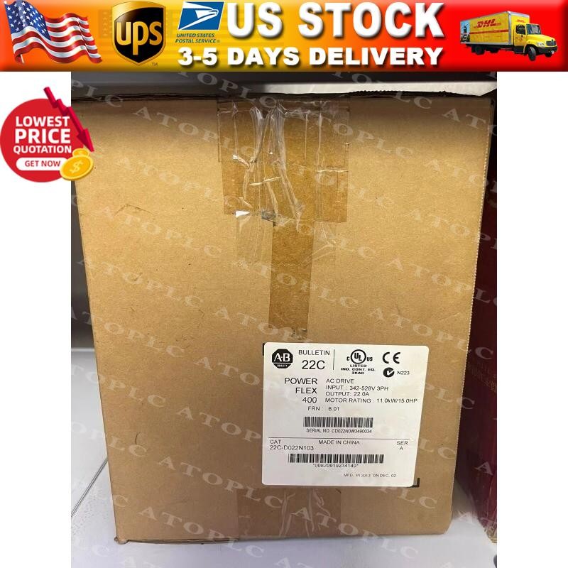 New Factory Sealed AB 22C-D022N103 PowerFlex 400 11 kW 15HP AC Drive US Free Tax