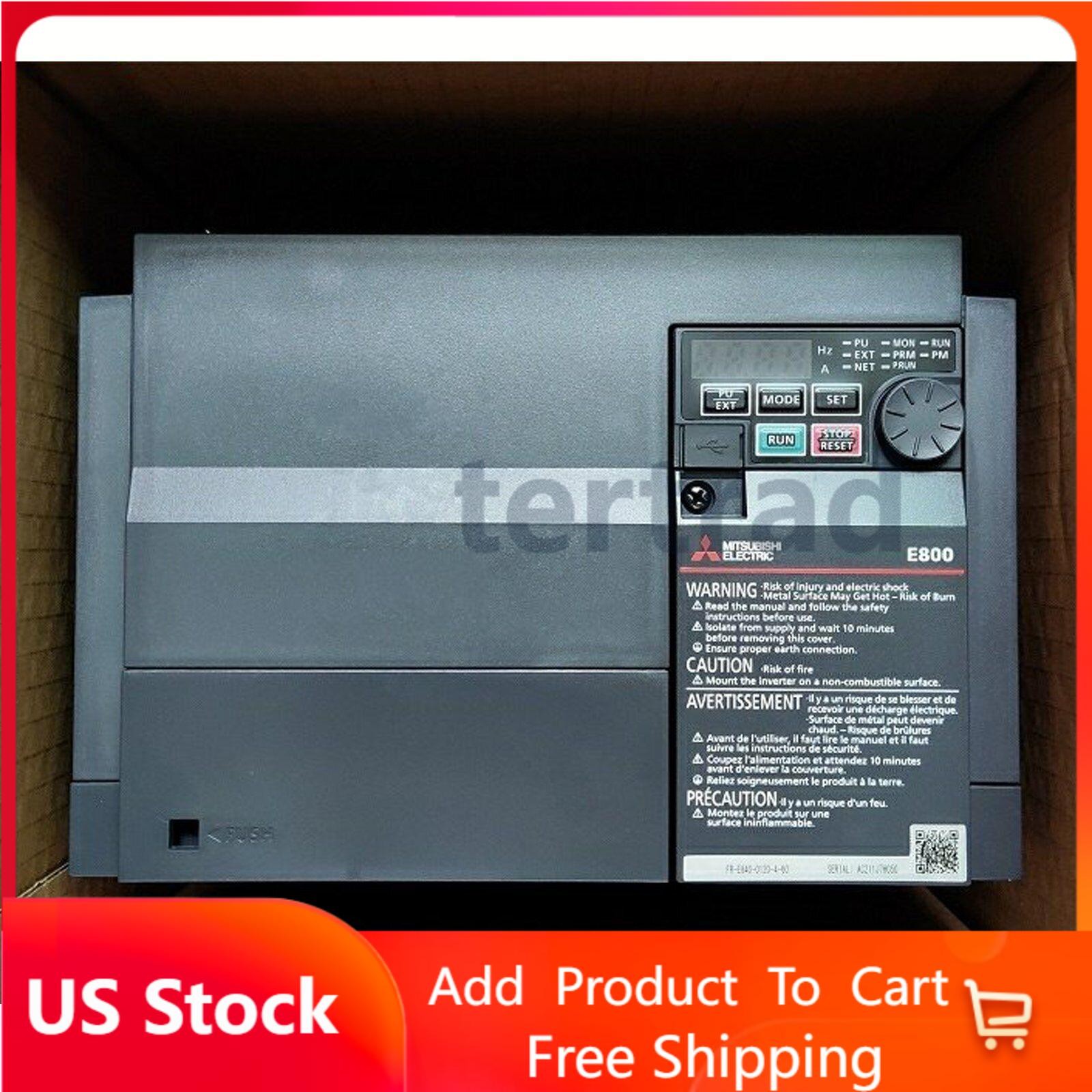 New One Mitsubishi FR-E840-0120-4-60 Inverter FRE8400120460 Expedited Shipping