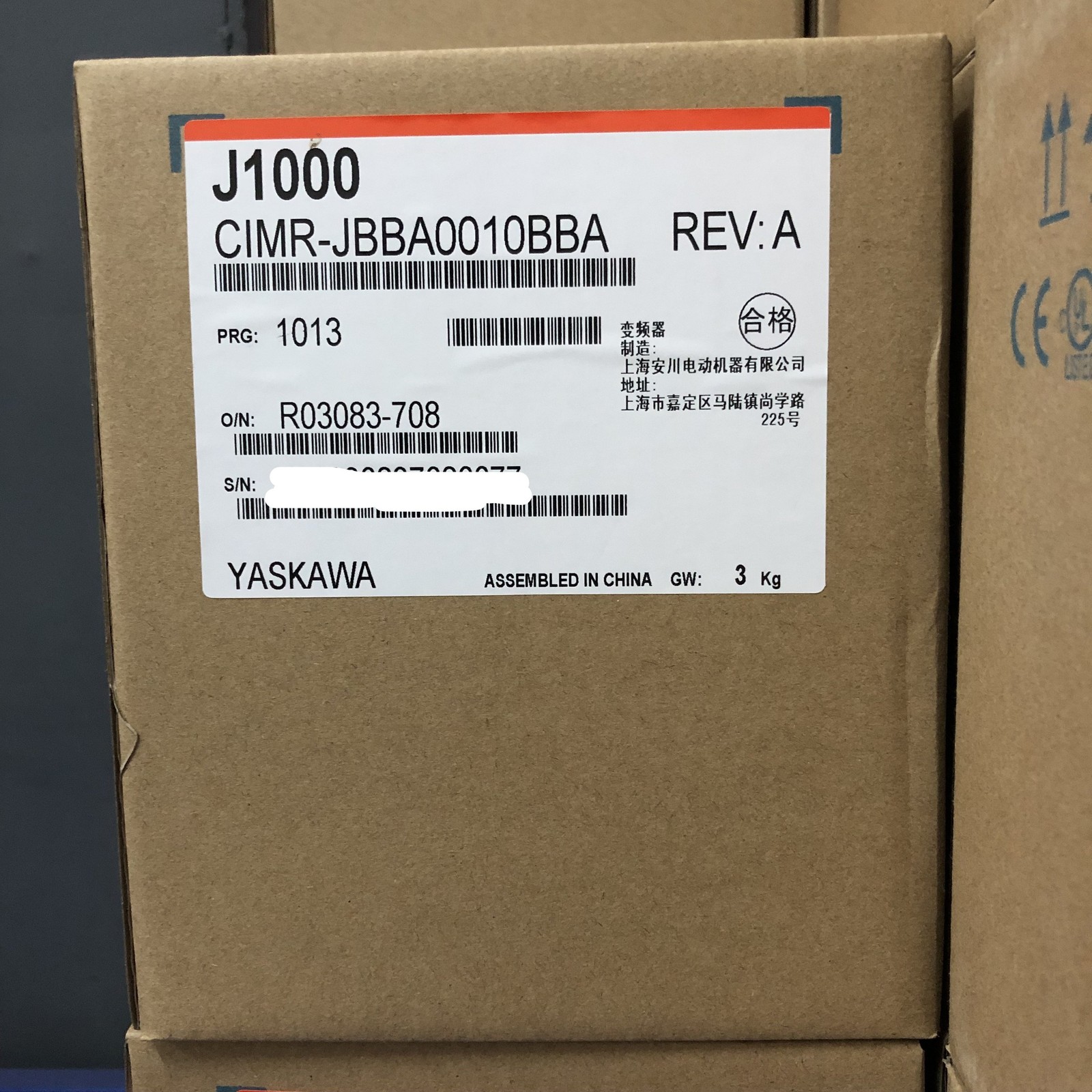 1pcs new yaskawa Inverter CIMR-JBBA0010BBA Fast Delivery