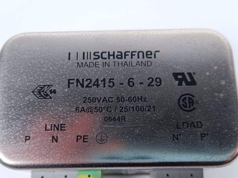 SCHAFFNER FN2415-6-29 RFI POWER LINE FILTER 6A 9.4MA EXCELLENT CONDITION