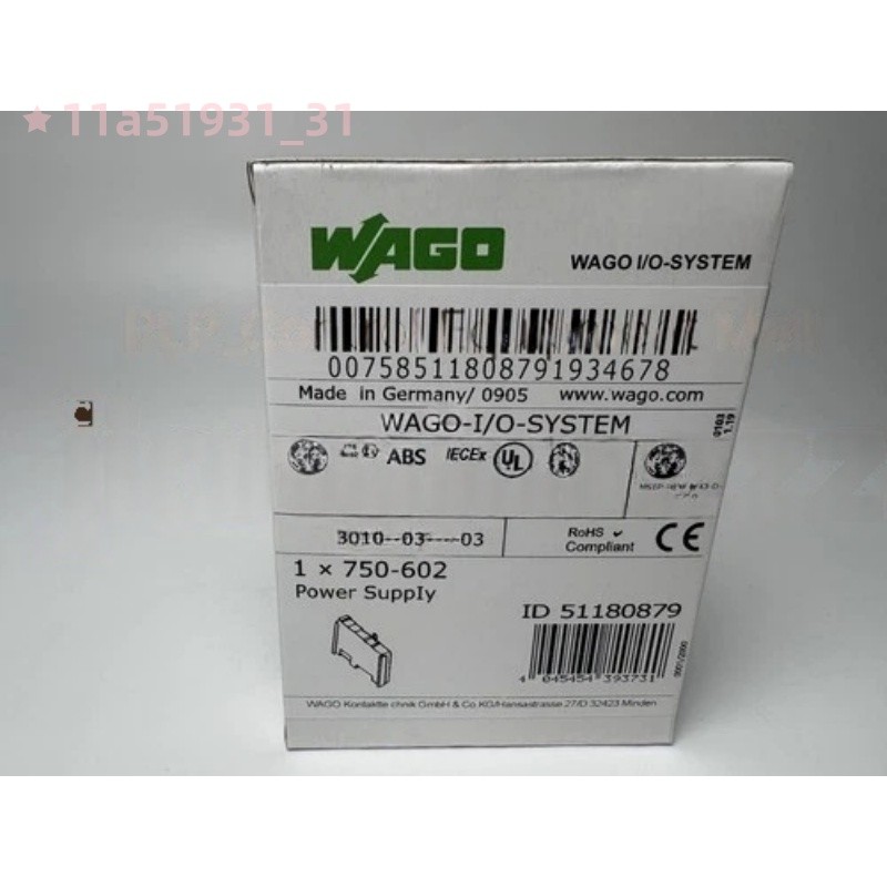 New in box WAGO 750-602 Power Supply Module WAGO-750602 Fast shipment#