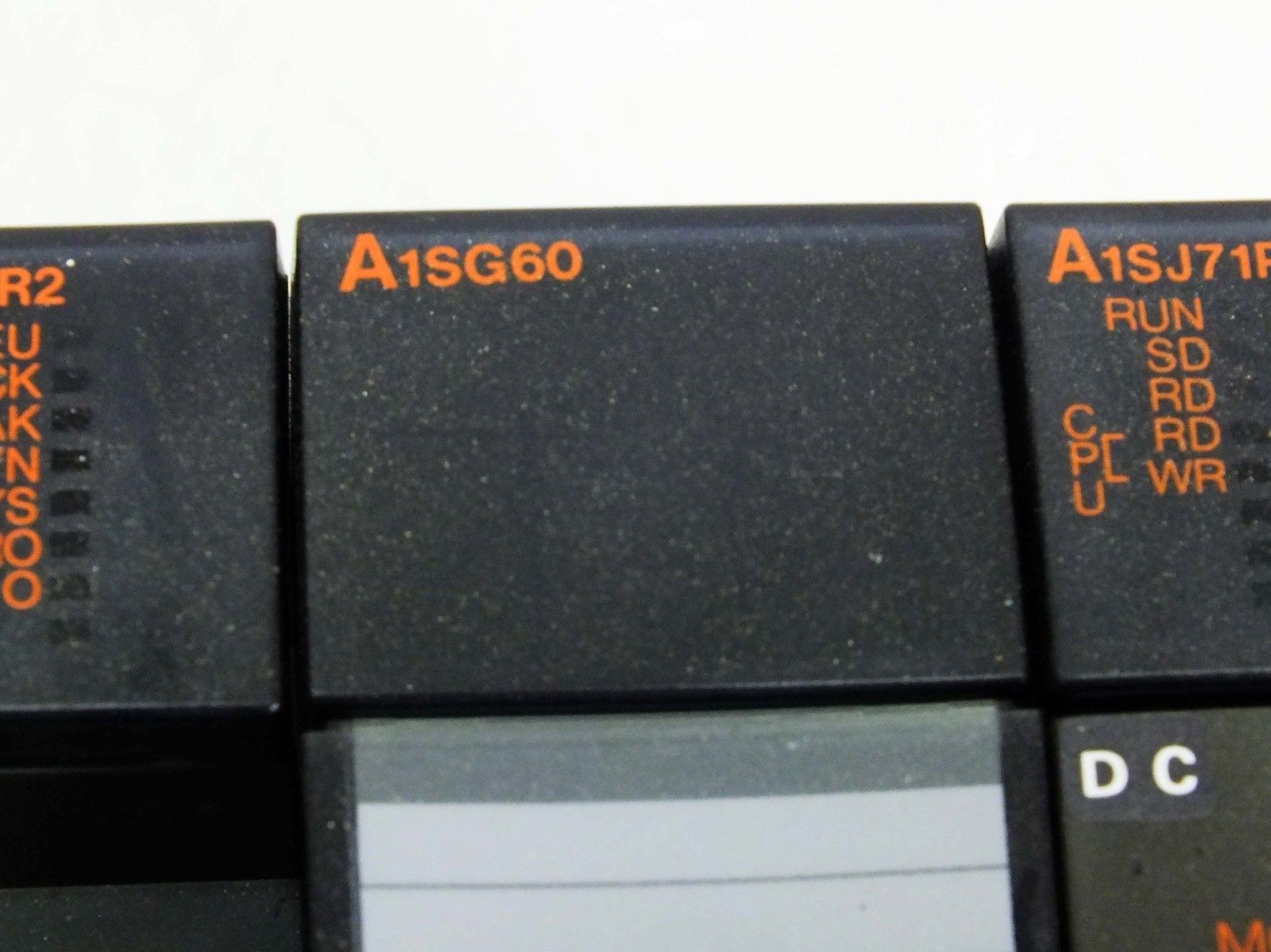 Mitsubishi A1S38B MELSEC-A CPU Base Unit w/ CPU PS Input Ouput D/A Converter etc