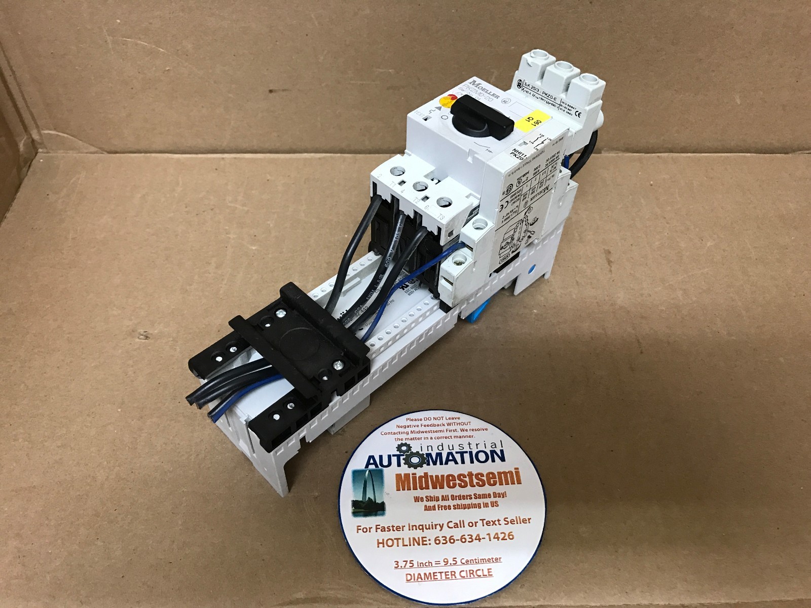 MOELLER PKZM0-20 MOTOR + PKZM0+BK25/3-PKZ0-E + NHI11-PKZ0 + WOHNER 32-442