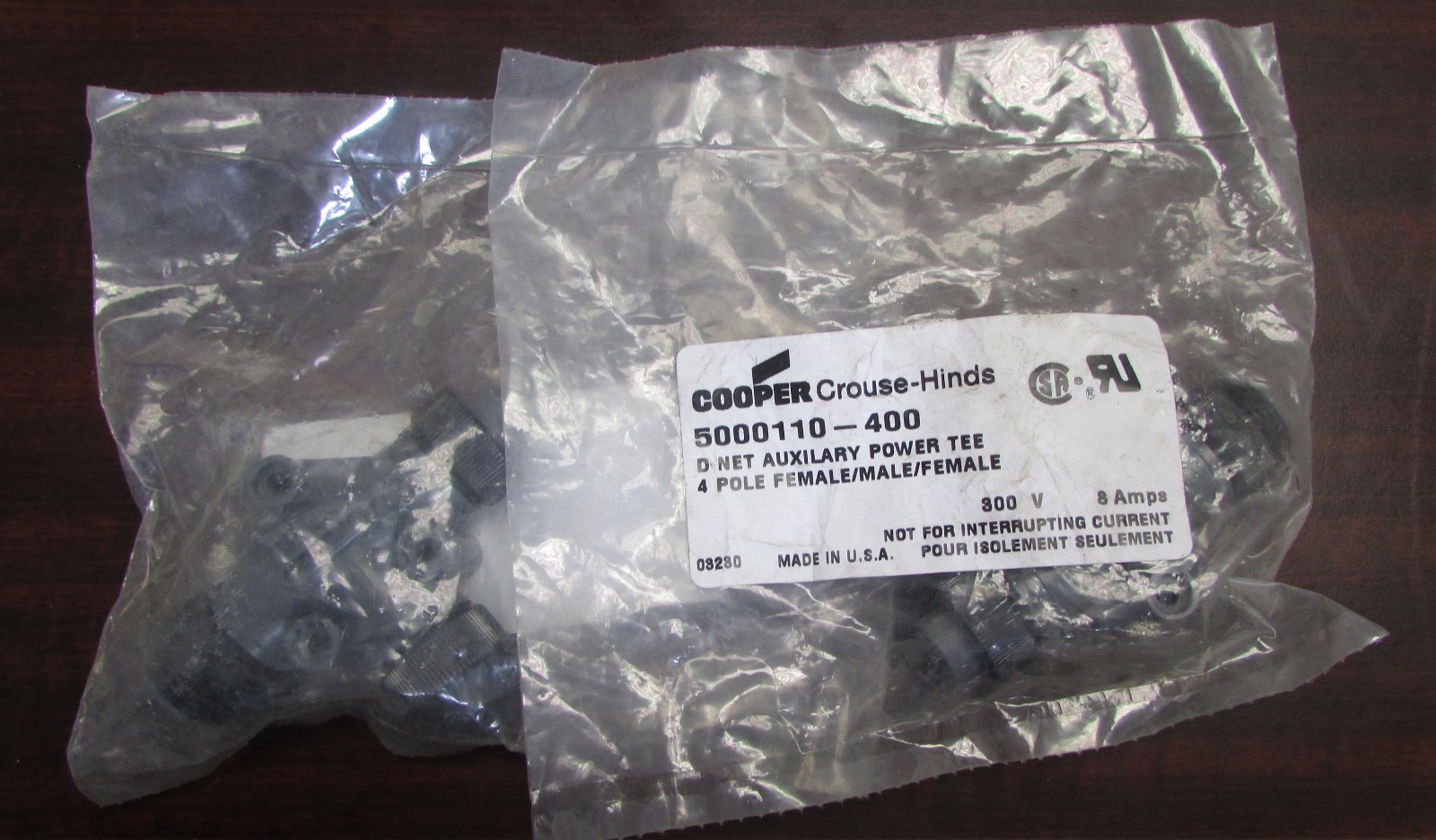 Cooper Crouse Hinds Device Net Auxilary Power Tee 4 Pole 5000110 400