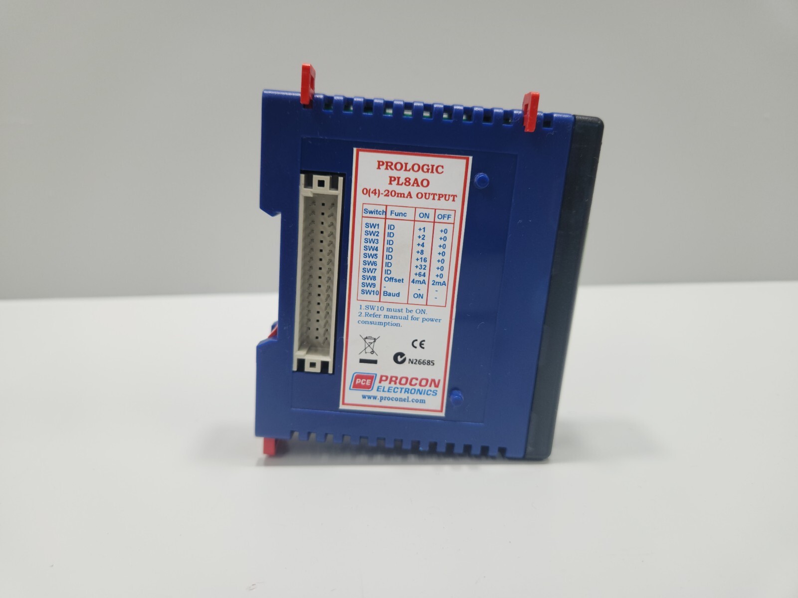 PROCON PROLOGIC PL8AO CURRENT OUTPUT MODULE