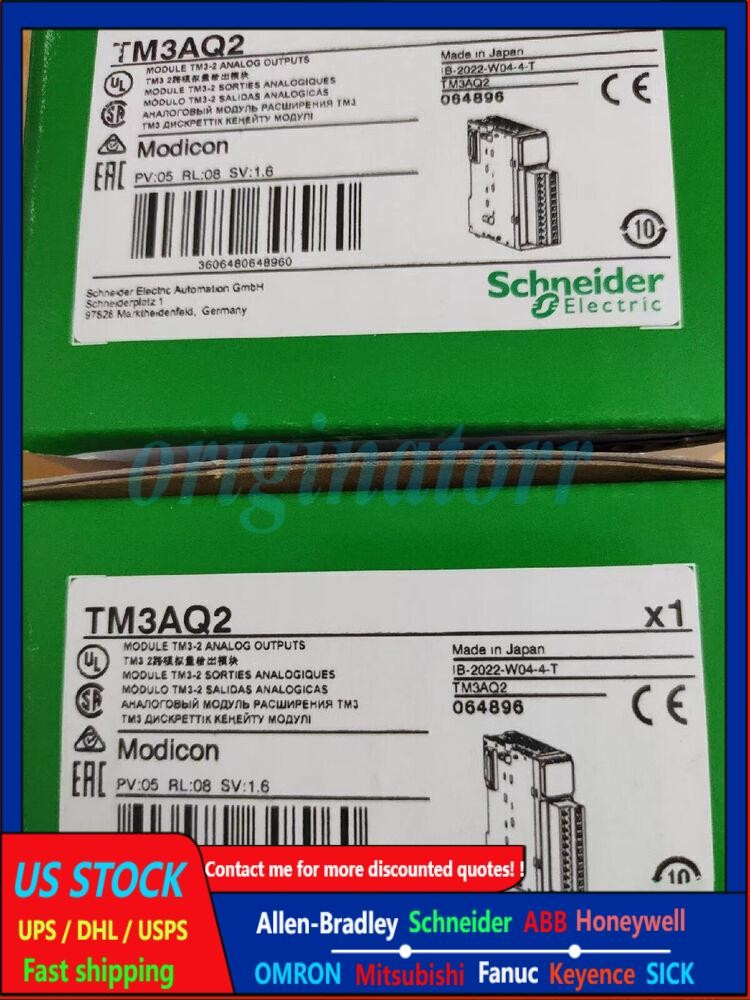 One Schneider TM3AQ2 PLC Module New In Box Fast Shipping