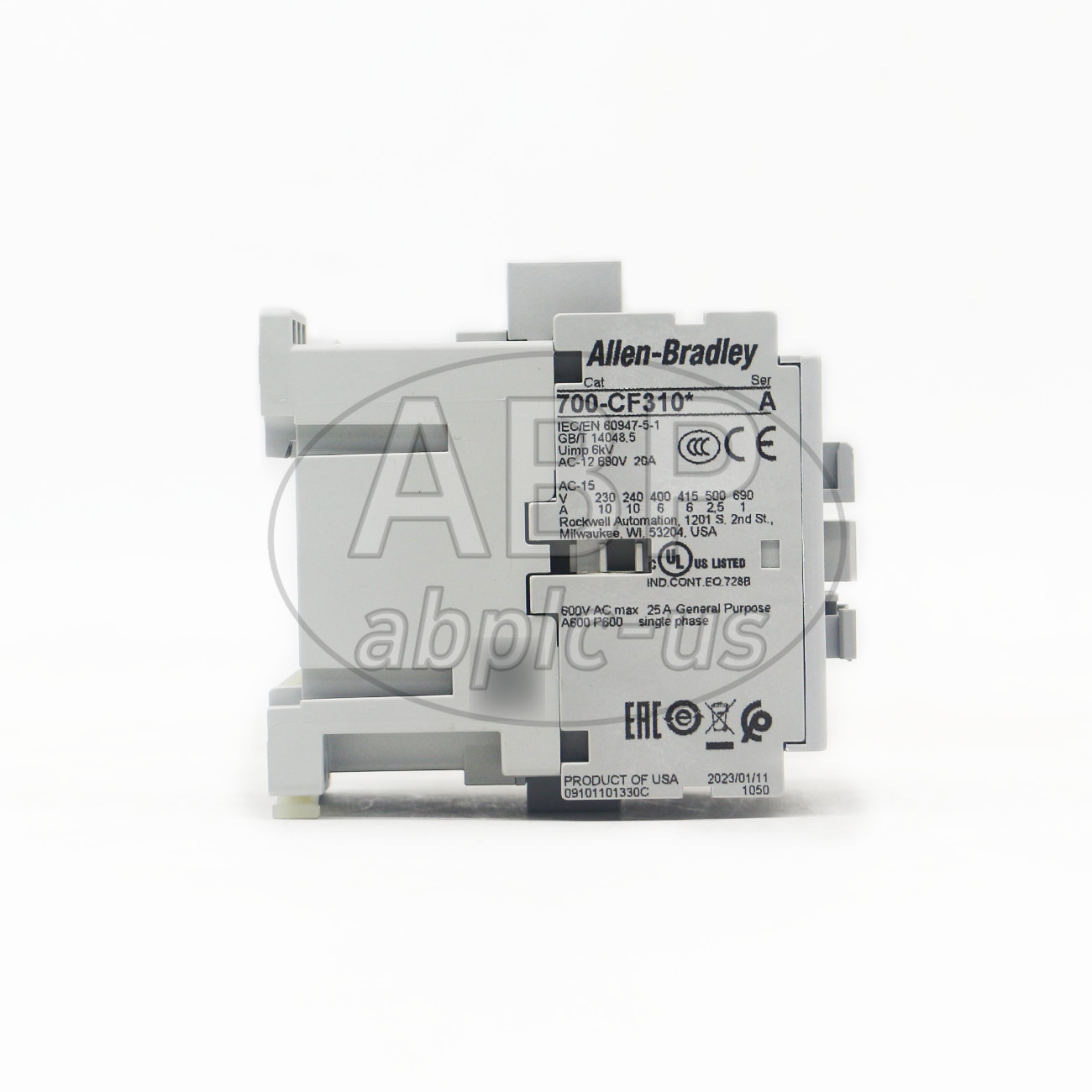A-B Control Relay 700-CF310D Standard Contact 110V 50Hz/120V 60Hz US