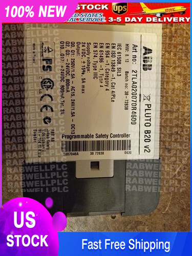 New ABB Pluto B20 V2 2TLA020070R4600 Programmable Safety Controller
