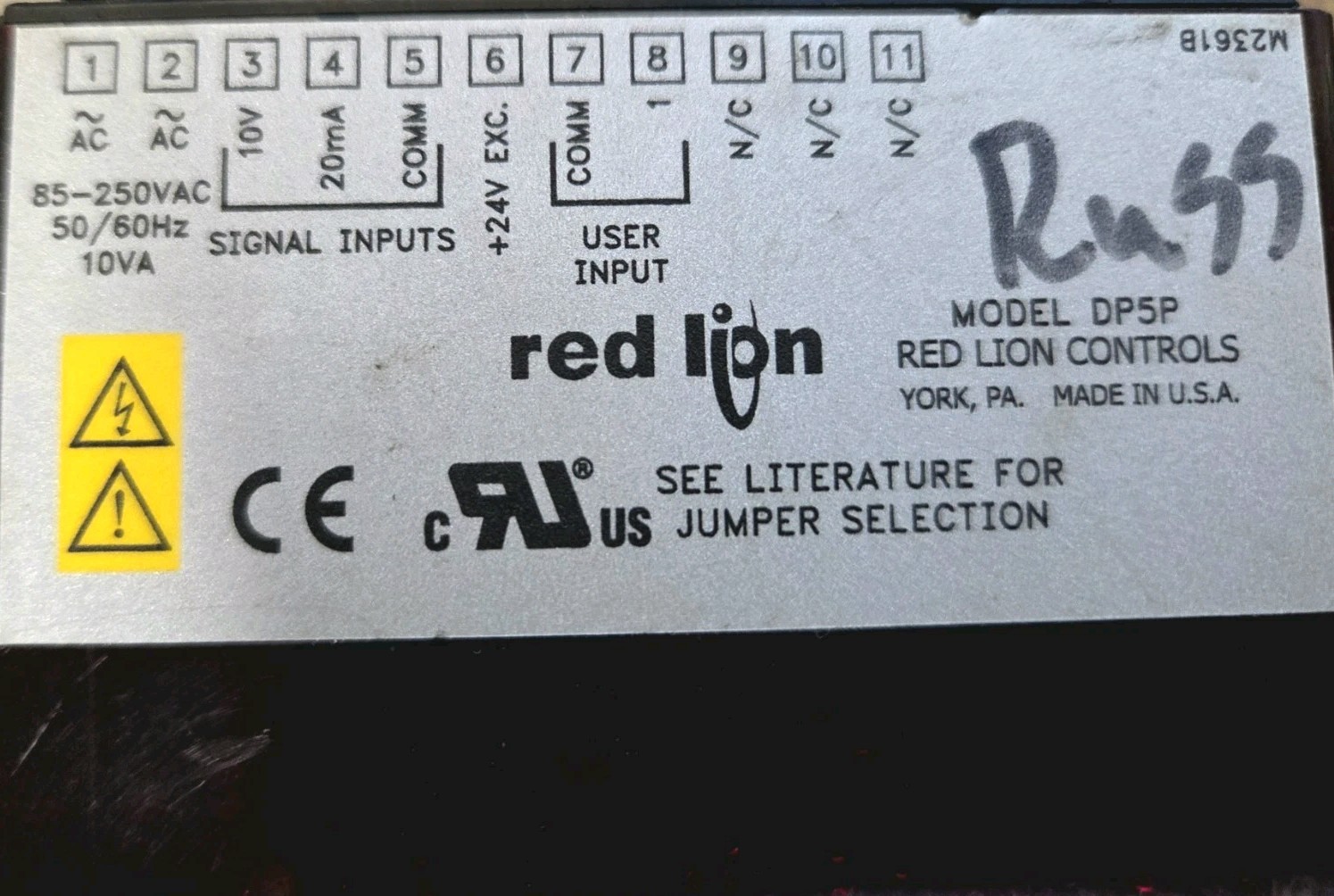 Red Lion DP5P Digital Panel Meter – Process Display Monitor 85–250V AC/DC