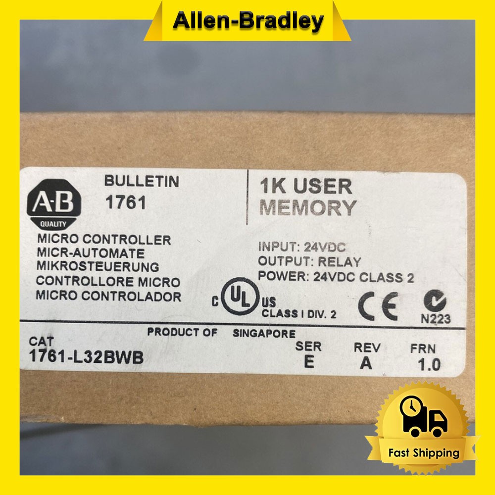 New AB 1761-L32BWB Free Shipping New in Box New Factory Sealed PLC US