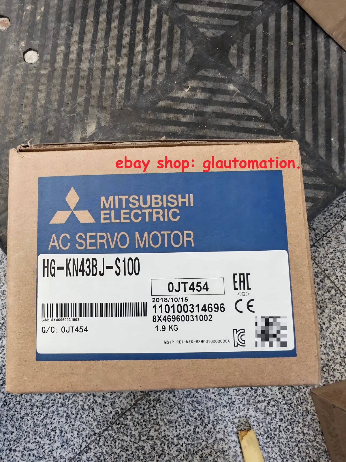 1PCS Servo Motor HGKN43BJS100 Mitsubishi HG-KN43BJ-S100 Fast Shipping